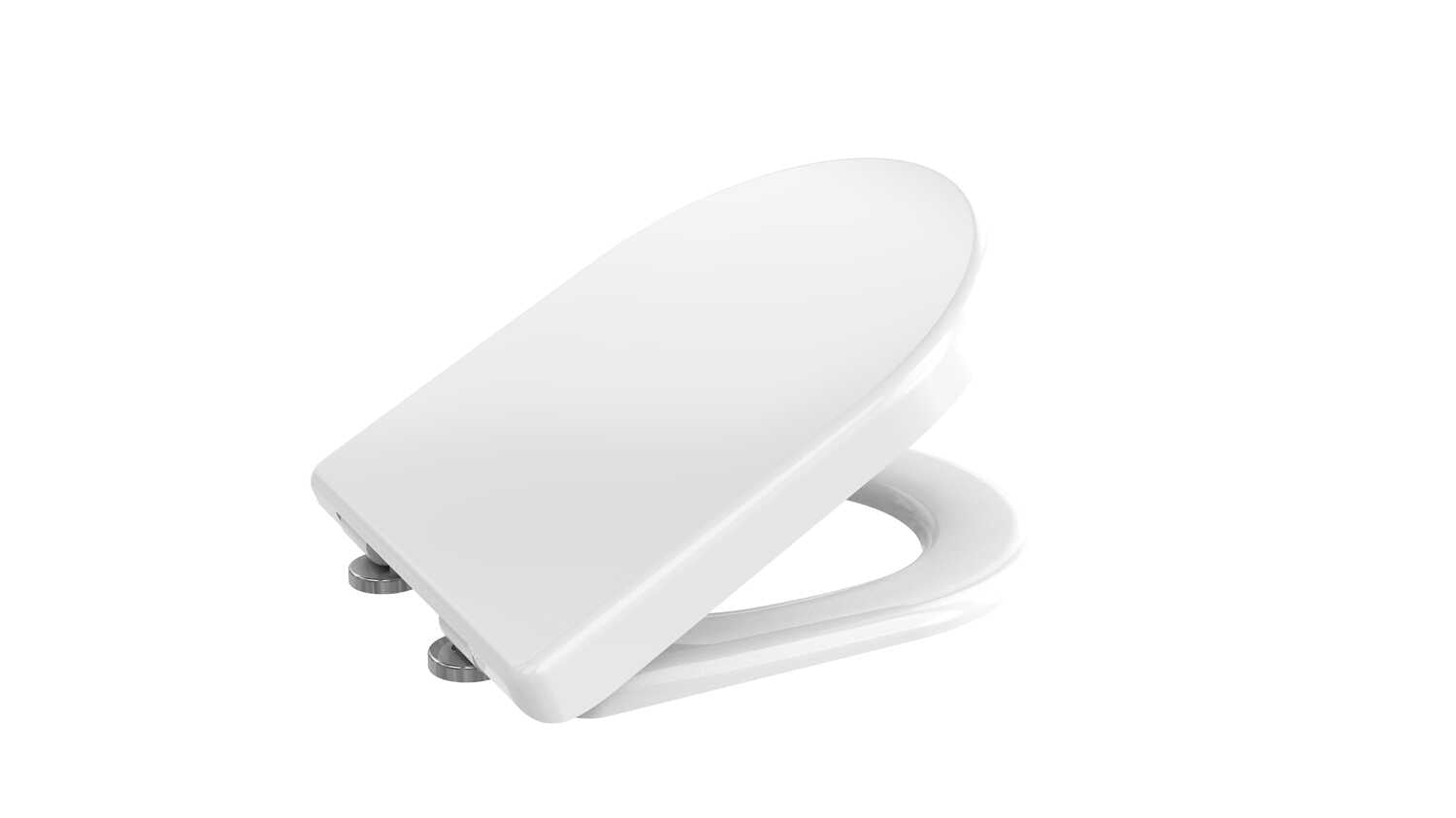 WC-Sitz mit Deckel zu Subway 1.0 rund Absenkautomatik Edelstahl abnehmbbar alpinweiß